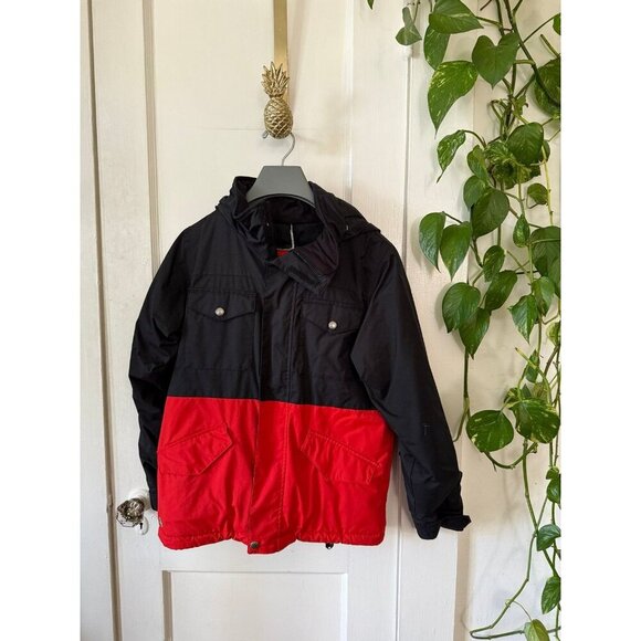 Burton men’s size, medium, black and red jacket - Picture 1 of 8